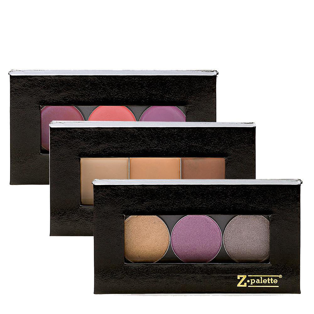 Mini Magnetic Makeup Palette 3-pack