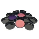 ROUND EMPTY MAKEUP PANS - GLOSSY BLACK